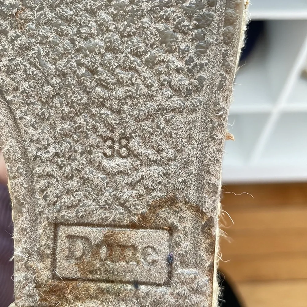 Dune London Black Canvas Espadrille Wedge Slingback